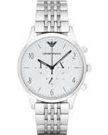 Emporio Armani Bracelet Style Men's Watch - Silver/White Dial