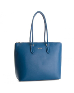 Furla Pin Tote M Saffiano in Genziana