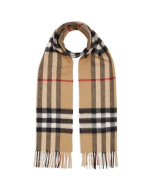 Burberry - Classic Check Cashmere Scarf - Camel