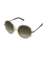 Chloé CE122S 750 Isidora Sunglasses Gold Khaki For Women