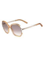 Chloe CE689S 749 - Jayme Peach Crystal and Gold Sunglasses