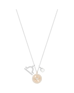 Swarovski Zodiac Pendant, Libra, White, Rhodium Plating