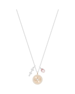 Swarovski Zodiac Pendant, Sagittarius, Pink, Rhodium Plating