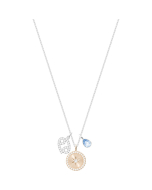 Swarovski Zodiac Pendant, Cancer, Aqua, Rhodium Plating