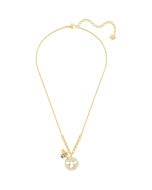 Swarovski Small Lisabel Bee Necklace, White, Gold Plating