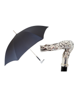 Pasotti Luxury Black Umbrella with Dragon Handle
