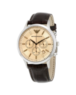 Emporio Armani Watches Armani Brown Leather Men's Watch