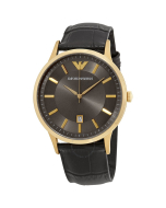 Emporio Armani Gold Pleated Mens Watch
