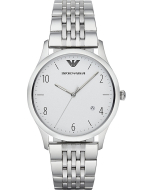 Emporio Armani Men's 'Chronograph' Watch - Silver/White Dial