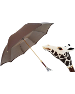 Pasotti Women Luxe Giraffe Umbrella, Double Cloth 