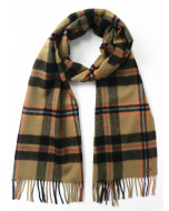 Hortons England 100% Lambswool 'Hexham' Scarf - Black Check