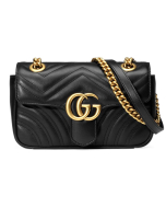 GUCCI GG Marmont Small Shoulder Bag - Black