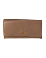 Pampeano 100% Leather Chica Continental Purse – Tan with Tan Diamond