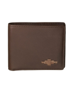Pampeano 100% Leather Dinero Card Men'sWallet – Brown with Brown Diamond