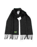 Glencroft 100% Pure Lambswool Plain Scarf - Dark Grey