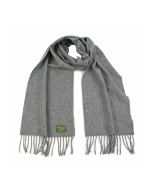 Glencroft 100% Pure Lambswool Plain Scarf - Limestone Grey