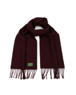Glencroft 100% Pure Lambswool Plain Scarf - Wine