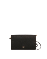 Coach Foldover Crossbody Clutch - Black