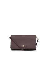 Coach Foldover Crossbody Bag - Oxblood