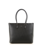 Furla Pin Tote M Saffiano in Onyx