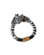 Pasotti Luxury Zebra Bracelet - Black/White