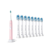 Philips - Sonicare Protective Clean Toothbrush 5100 & Toothbrush Heads (8PK) Bundle