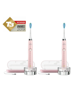 Philips Sonicare DiamondClean 2019 Edition Twin Bundle -  2 x Pink