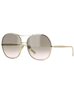 Chloe 128 - Light Grey Gradient Aviator Sunglasses