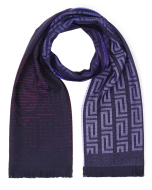 Versace Wool Scarf - Purple