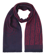 Versace Wool Scarf – Raspberry