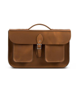 Gweniss Jude Briefcase - Premium Vintage Tan