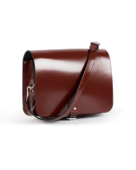 Gweniss Riley Saddle Bag - Oxblood Patent