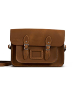 Gweniss Charlotte Satchel - Premium Vintage Tan - 12.5"