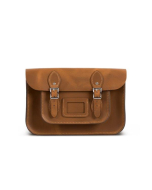 Gweniss Charlotte Satchel - Premium Vintage Tan - 13"