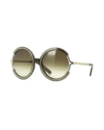 Chloe CE708S 303 - Jamye Round Ladies Khaki Sunglasses