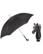 Pasotti Umbrella for Men Black Horse Umbrella