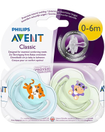 Philips - Classic Soother Tiger & Hippo