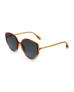 Dior So Stellaire Orange Gradient Pink Ladies Sunglasses