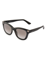 Valentino 'Sq-oval' Sunglasses - Black
