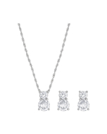 Swarovski Brilliance Set - White/Rhodium Plating