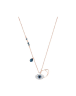 Swarovski Duo Evil Eye Pendant, Blue, Mixed Plating