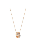 Swarovski Further Pendant Small - White/Rose Gold Plating