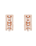 Swarovski Further Pierced Earrings, White, Rose Gold Plating