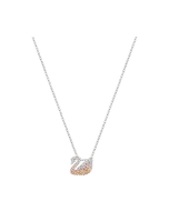 Swarovski Small Iconic Swan Pendant, Multi-Coloured, Rhodium Plating
