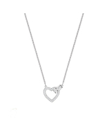 Swarovski Lovely Necklace, White, Rhodium Plating