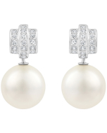 Swarovski Perpetual Pierced Earrings - White/Silver