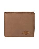 Pampeano 100% Leather Dinero Men's Card Wallet – Tan with Tan Diamond
