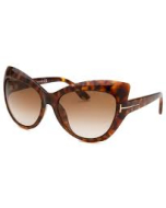 Tom Ford 'Bardot' Sunglasses - Havana Print