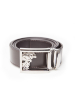 Versace Collection Half Medusa Mens Belt Brown