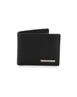 Versace Mens Black Wallet - Vitello Saffiano